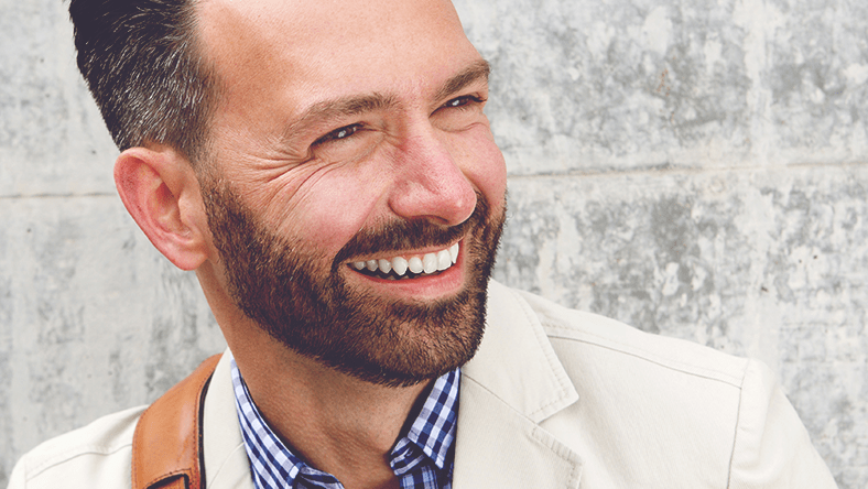 portrait of a man smiling