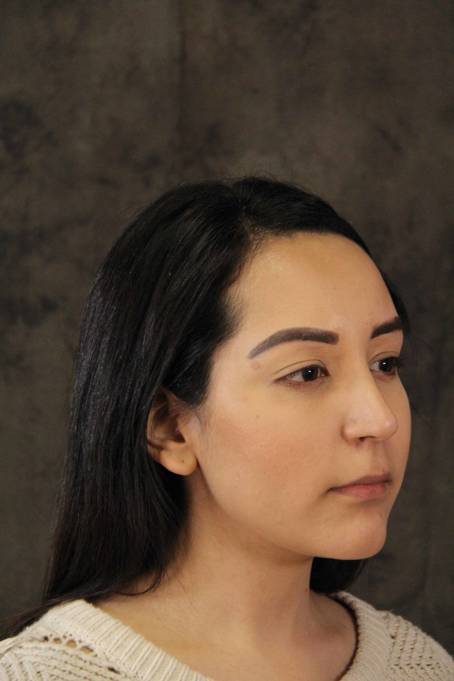 Close up portrait of woman's face.