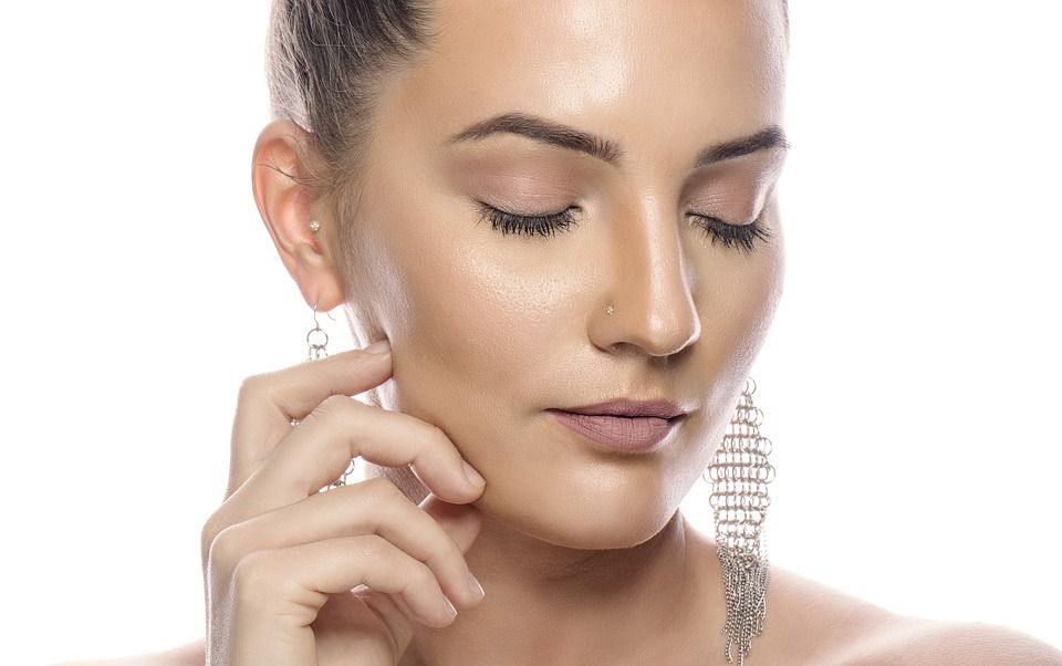 close up portrait of woman's face